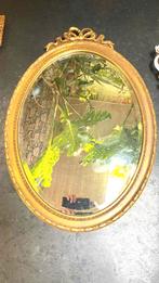 Magnifique ancien miroir doré biseauté 70 cm, Enlèvement ou Envoi