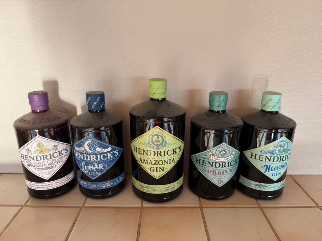 Hendrick’s Cabinet of Curiosities gins - 5 limited editions, Collections, Vins, Neuf, Enlèvement