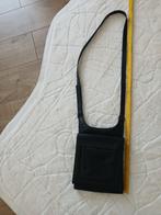 Burkely tas - zwart leer - lange schouderriem, Autres marques, Cuir, Enlèvement ou Envoi, Comme neuf