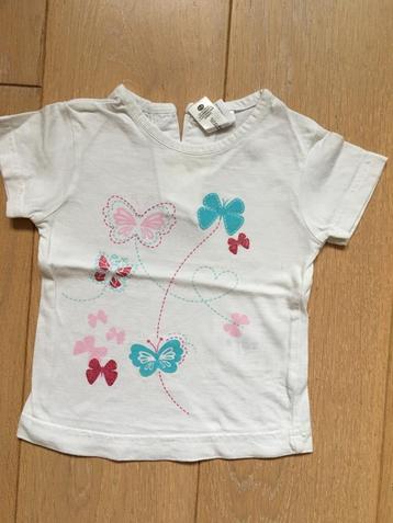 t-shirt wit C&A maat 74 beschikbaar voor biedingen