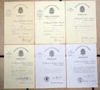 Lot 28 brevetten van een onderofficier van de 3de Lansiers, Landmacht, Lintje, Medaille of Wings, Verzenden