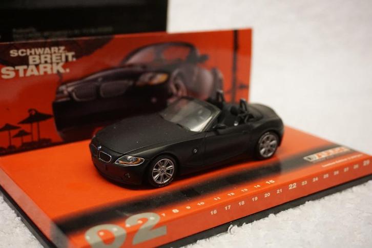 BMW Z4 2.5 Roadster E85 2002 Fulda mattschwarz 1:43, Hobby en Vrije tijd, Modelauto's | 1:43, Gebruikt, Auto, MiniChamps, Ophalen of Verzenden