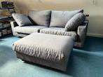 Design zetel/slaapbank en poef: Flexform Patrick, Ophalen, Hout, Tweepersoons, 75 tot 100 cm