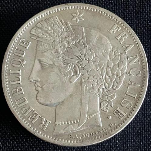 Frankrijk - 5 frank 1849 A - KM 761,1 - 38, Postzegels en Munten, Munten | Europa | Niet-Euromunten, Losse munt, Frankrijk, Zilver