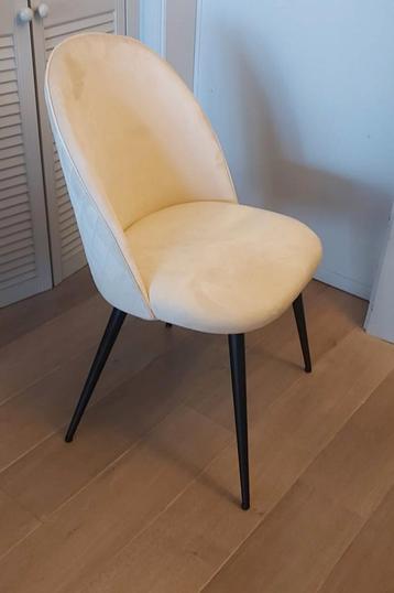 Chaises de salle à manger 4 ou 6 pièces en velours beige 35 