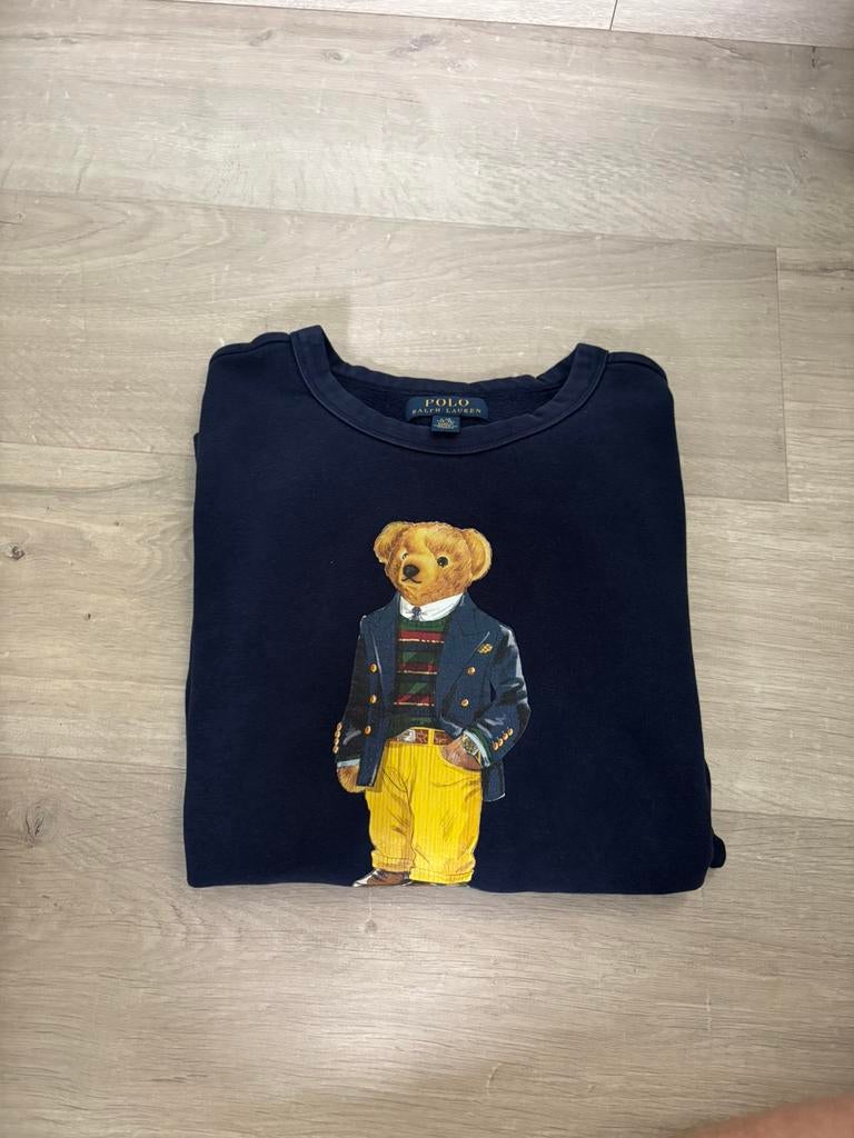 Polo Ralph Lauren Polo Bear sweater – maat L (14-16), Verzenden, Zo goed als nieuw, Maat 46 (S) of kleiner, Blauw