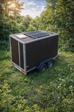 REMORQUE DOUBLE ESSIEUX POLYVALENTE - SOLAIRE CHAUFFAGE, Autos : Divers, Remorques, Enlèvement ou Envoi, Utilisé