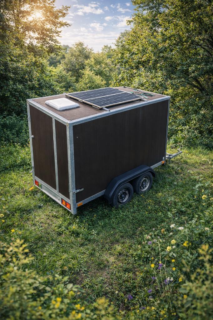 REMORQUE DOUBLE ESSIEUX POLYVALENTE - SOLAIRE CHAUFFAGE, Autos : Divers, Remorques, Utilisé, Enlèvement ou Envoi