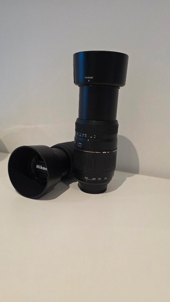 Objectieven Nikon 55-200 mm + Tamron 70-300 mm f/4-5.6, Audio, Tv en Foto, Foto | Lenzen en Objectieven, Zo goed als nieuw, Macrolens