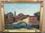 Albert TILLEUX, met de gondel door Venetië, Antiek en Kunst, Ophalen of Verzenden