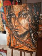 Vrij groot schilderij zwoele dame Mk Art, Ophalen