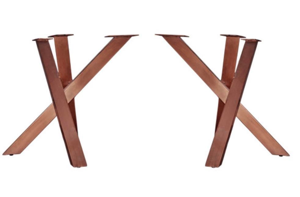 piétement de table en métal marron Royal Comfort, Enlèvement, Utilisé, Métal