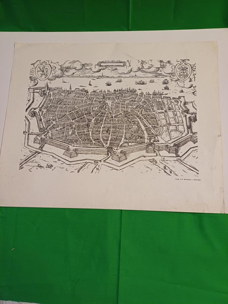 Gravure ANTWERP, Antiquités & Art, Enlèvement ou Envoi, Eau-forte