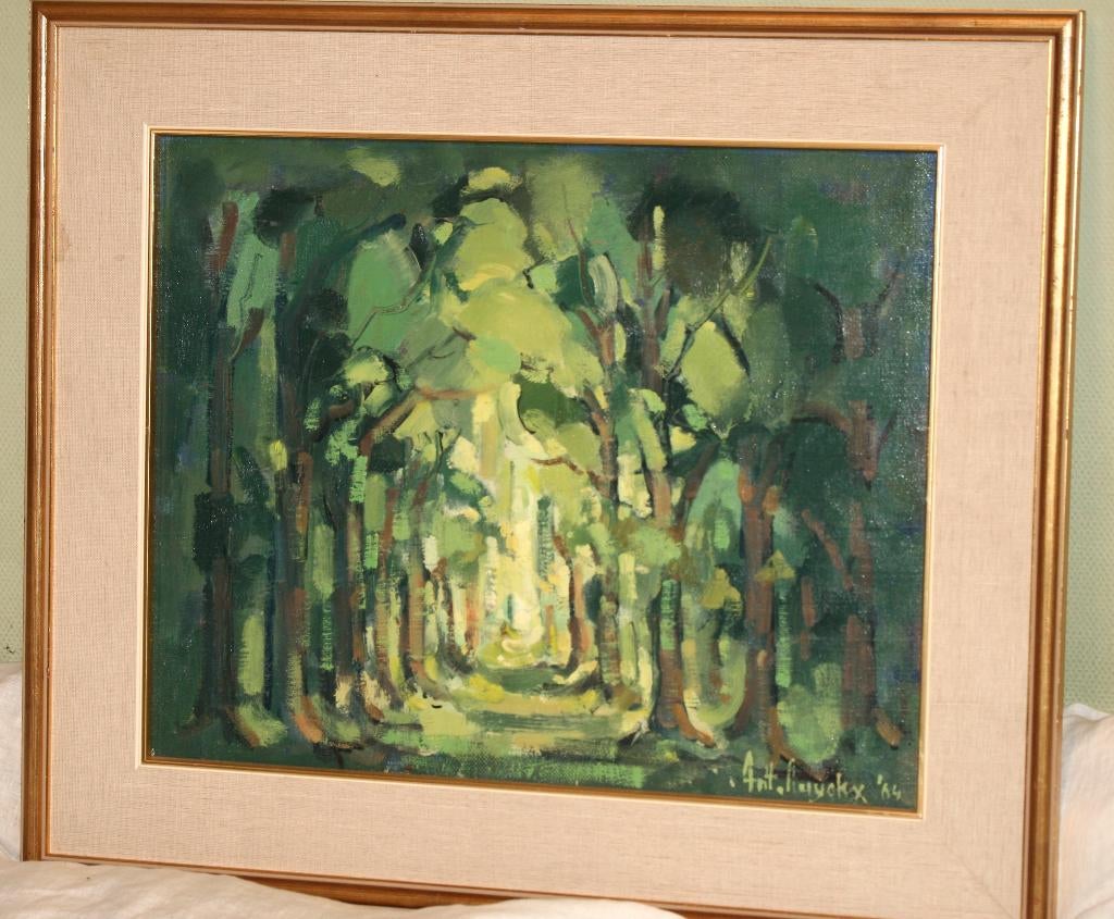 Antoon Luyckx - Schilderij olie op doek, Ophalen of Verzenden