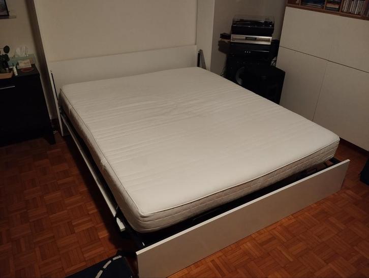 Hefbed 160x200, Huis en Inrichting, Slaapkamer | Bedden, 160 cm, Ophalen