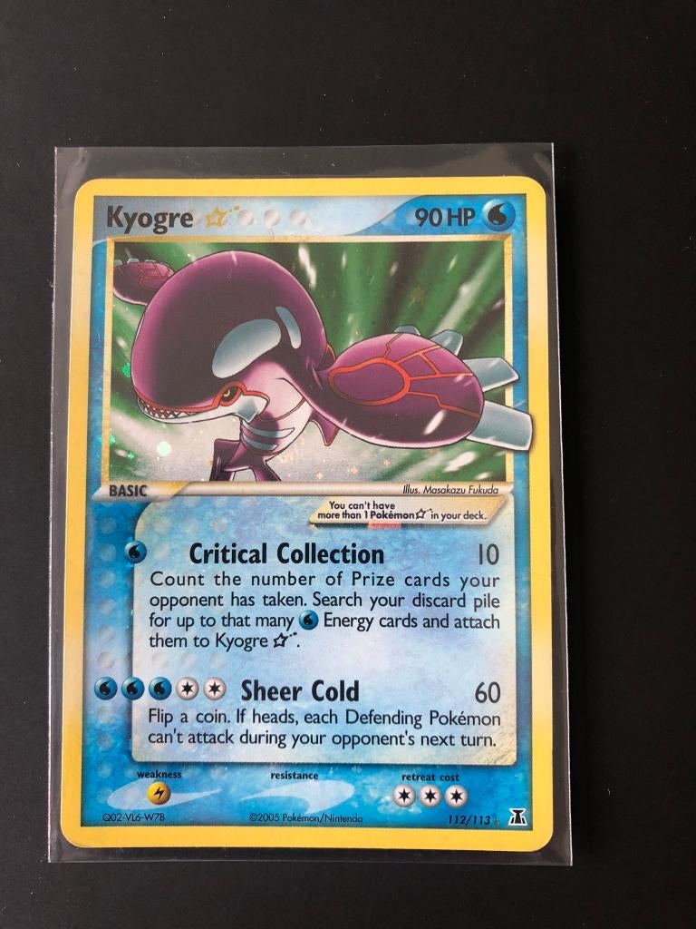 Kyogre gold star ex delta species, Ophalen of Verzenden, Nieuw, Losse kaart