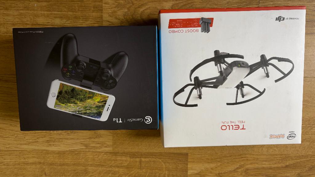 DJI Tello Boost Combo + GameSir T1d Controller, Audio, Tv en Foto, Drones, Zo goed als nieuw, Cameradrone, Standaardkwaliteit
