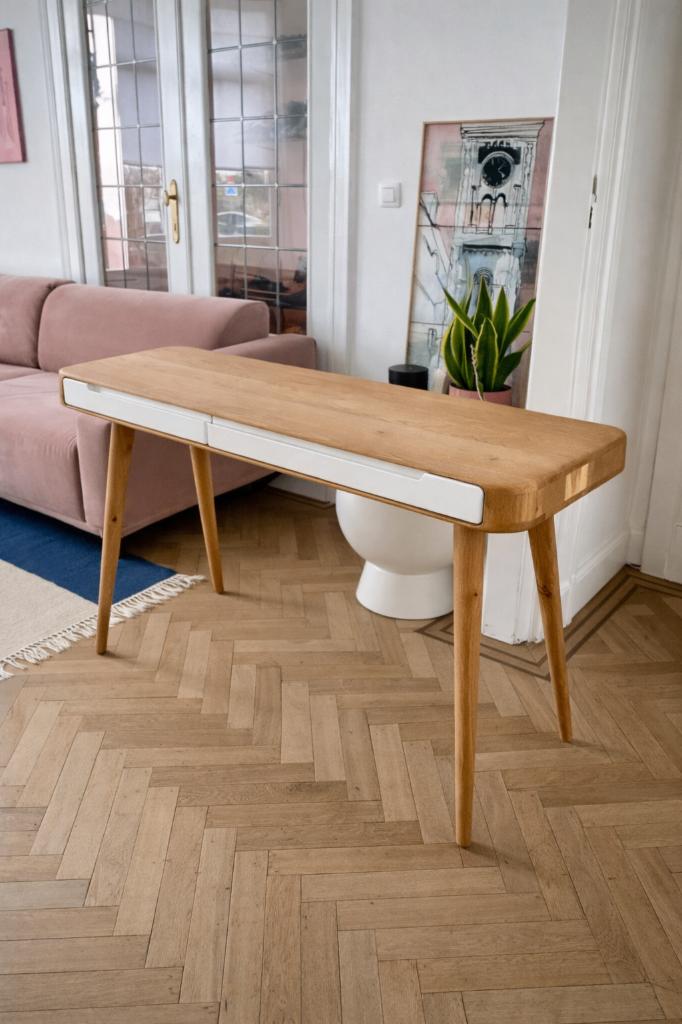 Ena Desk - bureau en bois, Maison & Meubles, Bureaux, Scandinave, Comme neuf, Enlèvement, Bois