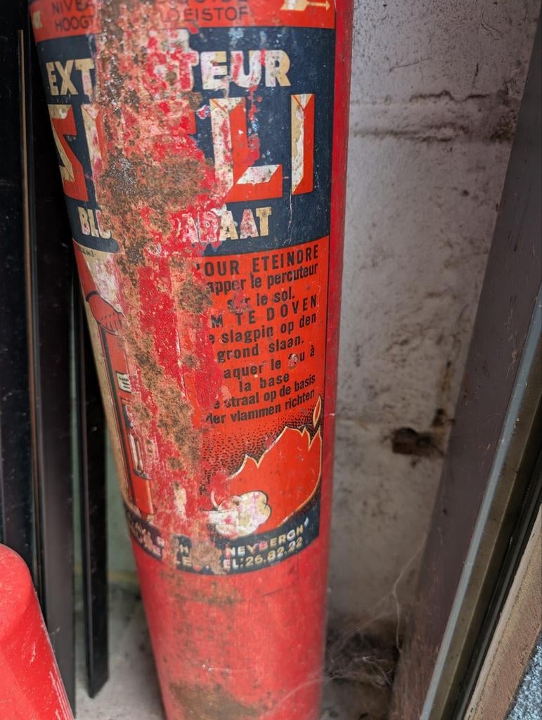 Extincteur Sicli Ancien, Enlèvement