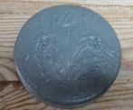 SALE brocante tinnen doosje, bloemen, Estanho Puro 95 %, Antiek en Kunst, Curiosa en Brocante, Ophalen of Verzenden