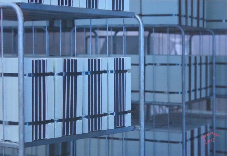 DENMARK / MUSEUM TO SCALE / KLEURFOTOPRINT / 50x71cm / SIG, Antiek en Kunst, Kunst | Litho's en Zeefdrukken, Ophalen of Verzenden