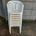 8 terrasstoelen, Jardin & Terrasse, Chaises de jardin, Enlèvement, Utilisé, Synthétique, Empilable