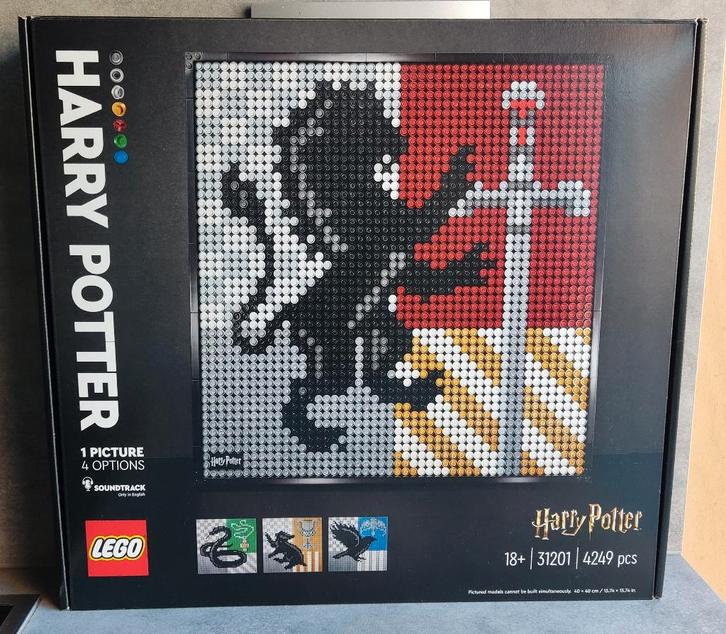 lego art 31201 harry potter hogwarts crests, Kinderen en Baby's, Speelgoed | Duplo en Lego, Nieuw, Lego, Complete set, Ophalen of Verzenden