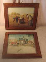 2 magnifiques cadres photo rétro en bois, 32 x 27 x 26 x 21, Enlèvement ou Envoi, Comme neuf