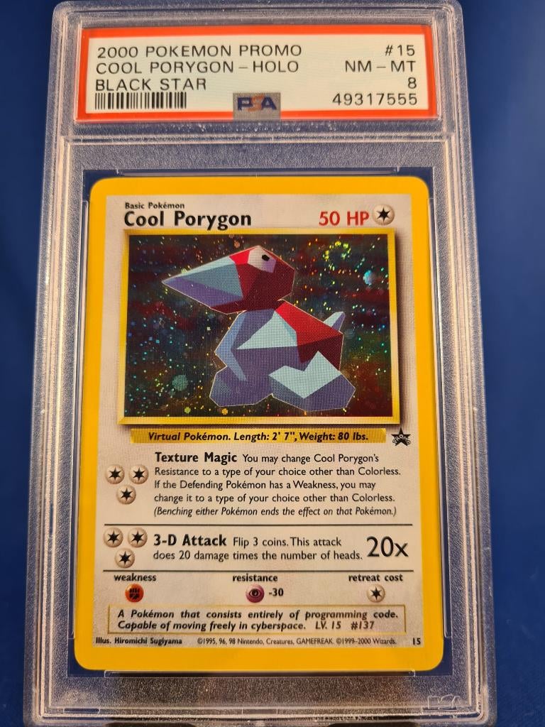 Cool Porygon 15/53 - Wizards Black Star Promos (PSA 8), Hobby en Vrije tijd, Verzamelkaartspellen | Pokémon, Gebruikt, Verzenden