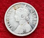 Pièce Rare - Argent Inde 1/4 Rupee 1862, Enlèvement ou Envoi, Argent