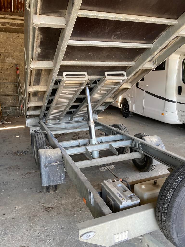 Aanhangwagen kipper 3000kg, Ophalen, Zo goed als nieuw