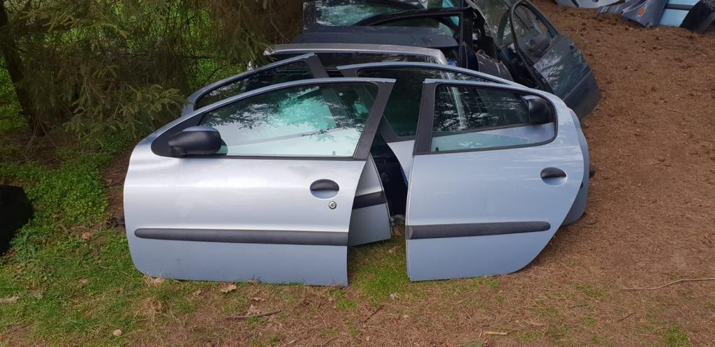 PEUGEOT 206 PORTIEREN LV+LA BJ 98 TOT 2006, Gebruikt, -, Deur, -