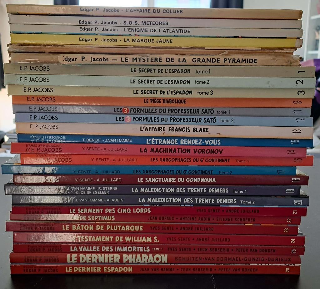 Lot de BD Blake & Mortimer + L'affaire du collier en EO !, Livres, BD, Plusieurs BD, Enlèvement ou Envoi, Edgar P. Jacobs, Utilisé