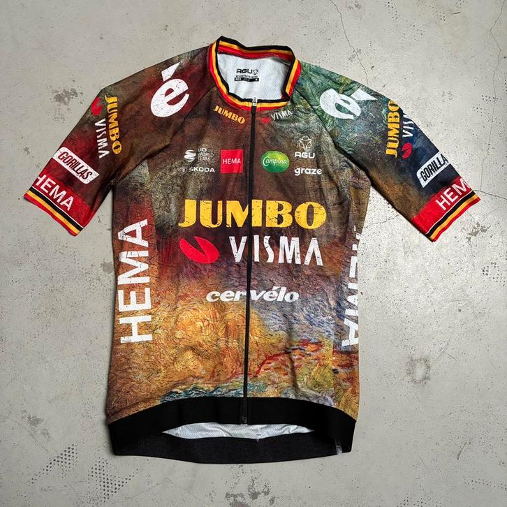 Wout Van Aert 2022 koerstrui wielertrui, Fietsen en Brommers, Fietsaccessoires | Fietskleding, Zo goed als nieuw, Ophalen of Verzenden