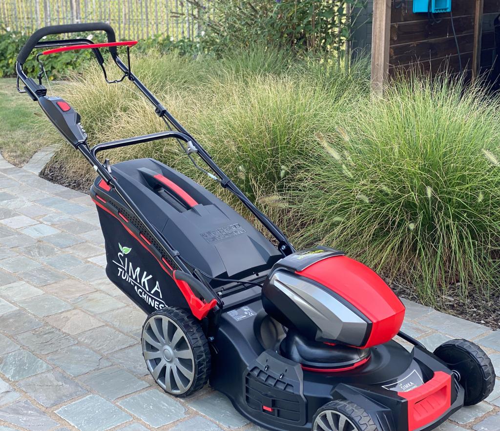 Grasmaaier Simka 80V, zelfrijdend, Ophalen, Zo goed als nieuw
