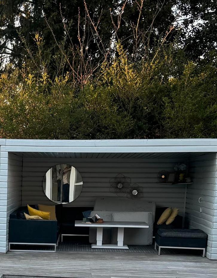 Lounge tuin salon, Tuin en Terras, Tuinsets en Loungesets, Gebruikt, Loungeset, 6 zitplaatsen, Ophalen