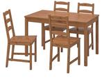 Ikea Jokkmokk tafel en 4 stoelen, Ophalen, Gebruikt, 100 tot 150 cm, 50 tot 100 cm