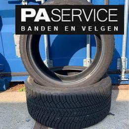2x Michelin Alpin 235 40 19 Winterbanden met 8.4 mm, 19 inch, Gebruikt, -, -