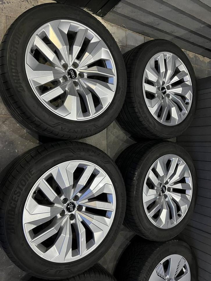 Orginele audi set 10j x 20 et 22 steek 5x112 met banden, Auto-onderdelen, Banden en Velgen, Banden en Velgen, Zomerbanden, 20 inch
