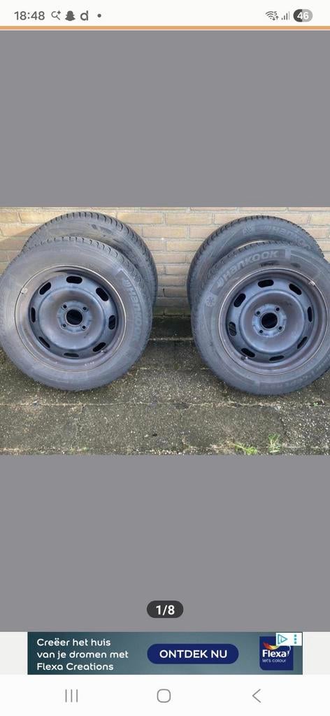 Winterbanden 185/65/15 +/- 7 mm diepte, Auto diversen, Aanhangwagen-onderdelen, Ophalen