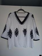 Blouse blanche et noire, taille XXL, Neuf, Manches courtes, Taille 46/48 (XL) ou plus grande, Blanc