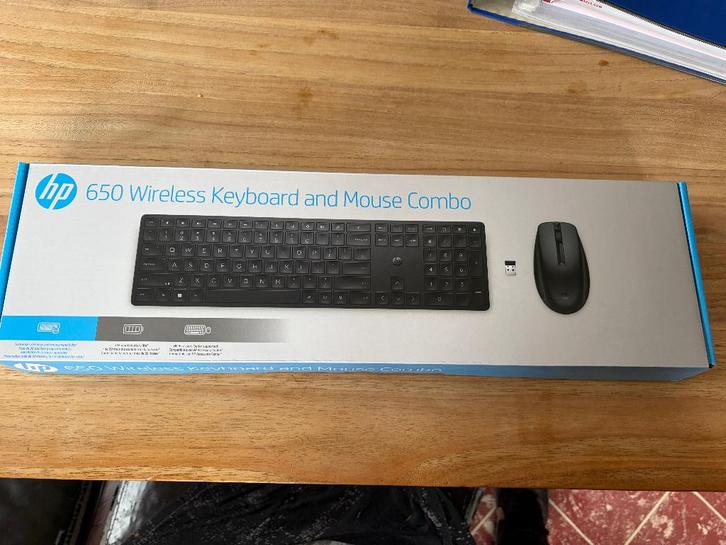 Ensemble clavier et souris sans fil HP 650, Informatique & Logiciels, Claviers, Comme neuf, Azerty, Sans fil, Ensemble clavier et souris