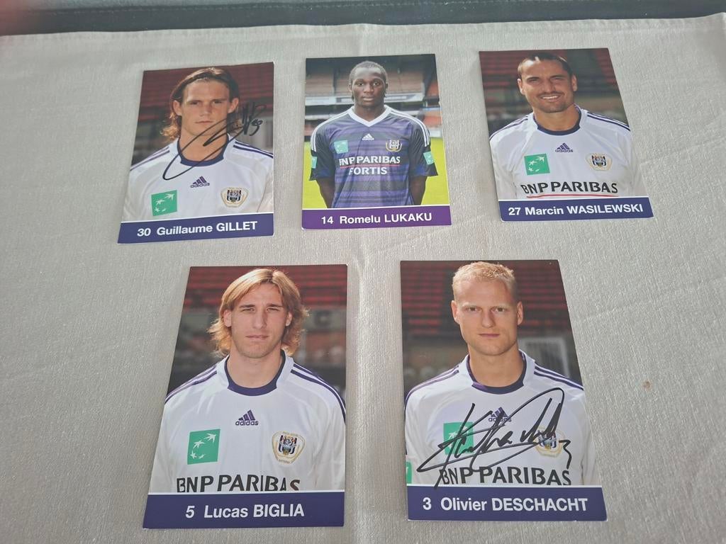 Photos des joueurs d'Anderlecht, Enlèvement ou Envoi