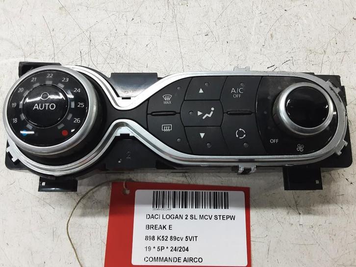 BEDIENINGSPANEEL AIRCO Logan MCV II / Sandero Wagon (7S), Auto-onderdelen, Dashboard en Schakelaars, Dacia, Gebruikt