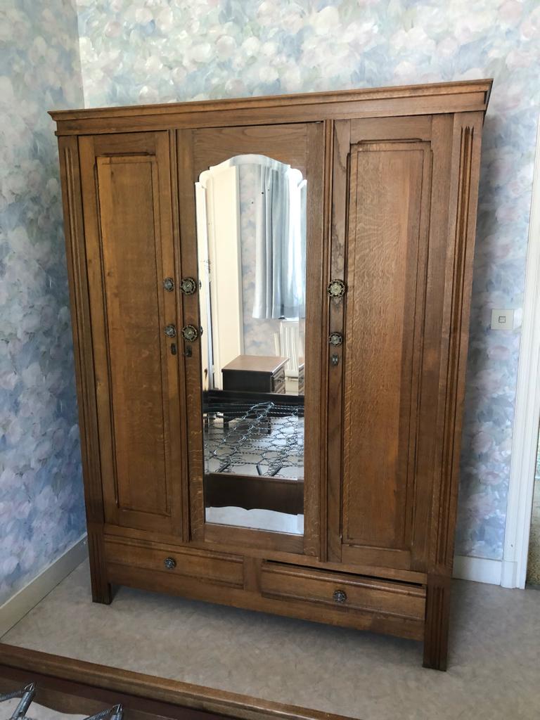 garde-robe, Maison & Meubles, Enlèvement, Utilisé, Chêne