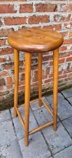 Vintage beukenhouten barkruk - plantentafel - kruk, Antiek en Kunst, Ophalen