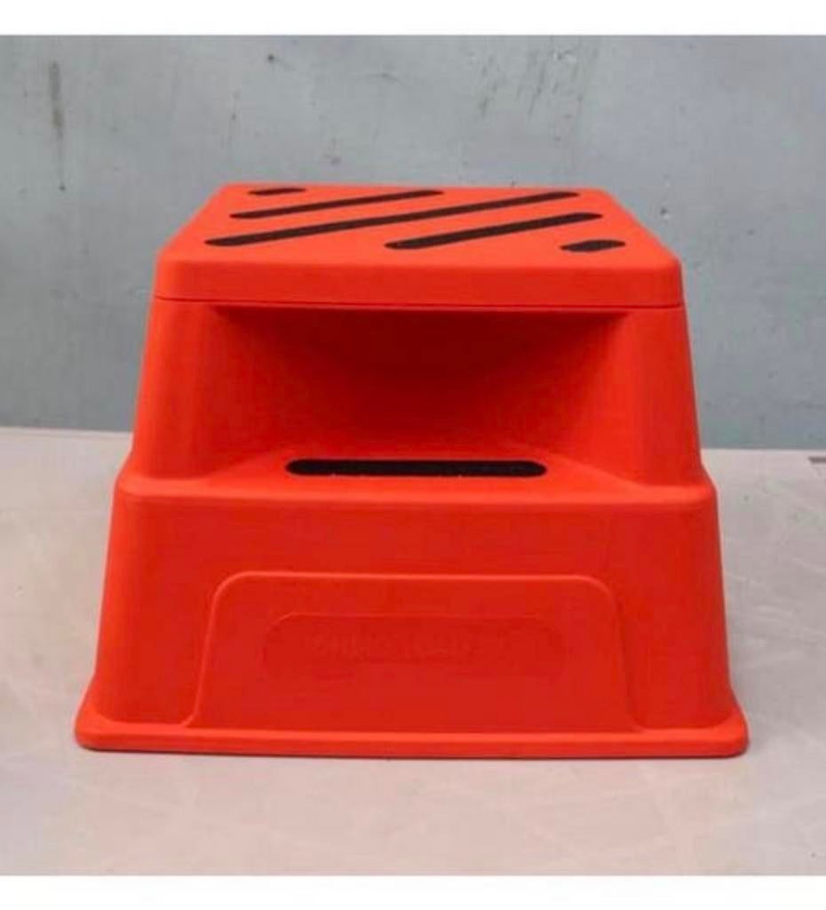SAFETY STEP BOX 250KG opstap-kruk 505X505X365 oranje Nieuw, Huis en Inrichting, Krukjes, Ophalen of Verzenden, Nieuw, Kunststof