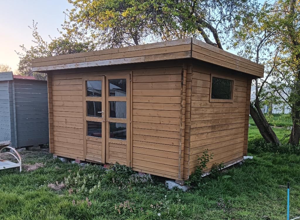 tuinhuis, Ophalen, Tuinhuis, 1 raam, 250 tot 300 cm