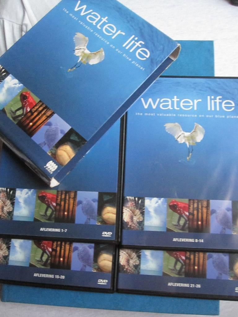 Water Life (4 disc), Cd's en Dvd's, Dvd's | Documentaire en Educatief, Zo goed als nieuw, Natuur, Boxset, Vanaf 9 jaar, Ophalen of Verzenden