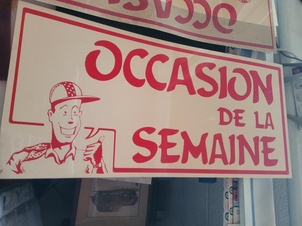 Plaque Vintage "Occasion de la Semaine" - Déco Garage Auto, Enlèvement